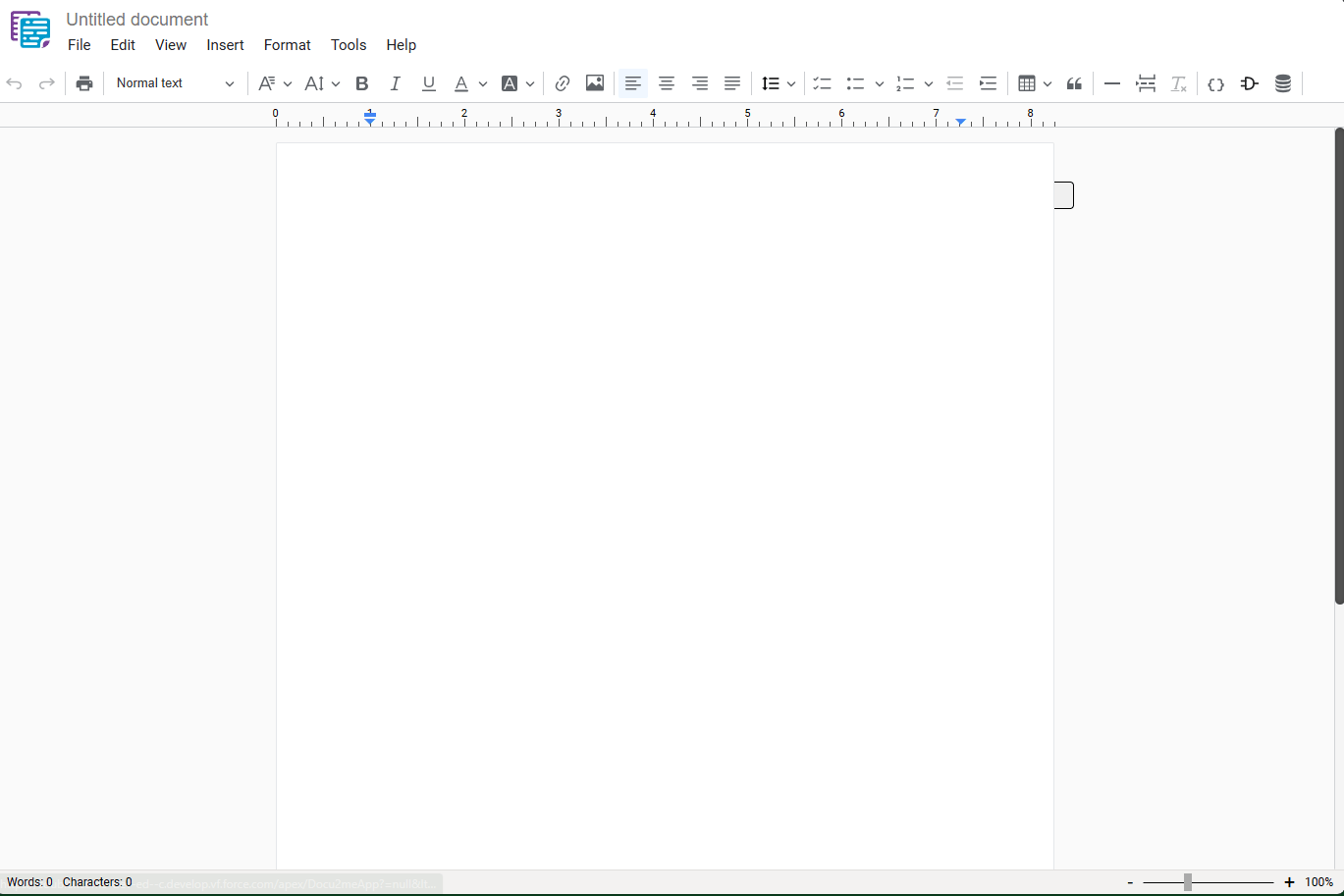 docu2.me Tools Menu interface showing the complete menu structure with File, Edit, View, and other options